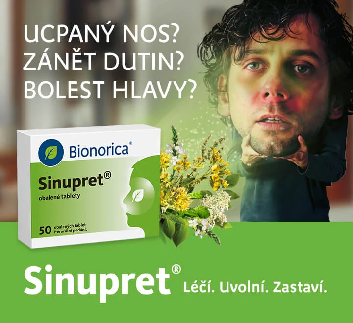 Sinupret sirup 100 ml. Ucpaný nos? Zánět dutin? Bolest hlavy? Sinupret. Léčí, uvolní, zastaví. Sinupret sirup 100 ml. Ucpaný nos? Zánět dutin? Bolest hlavy? Sinupret. Léčí, uvolní, zastaví.