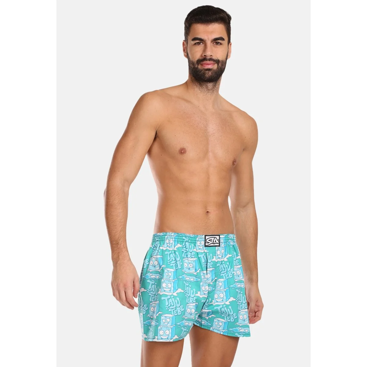 Styx 3PACK pánské trenky art klasická guma vícebarevné (3A16735) M