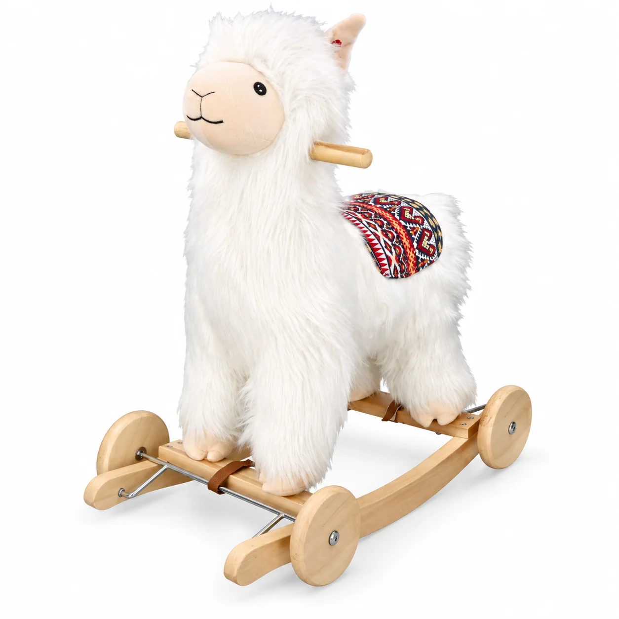 Adam Toys Houpací alpaka se sedlem a melodií – houpadlo 3+