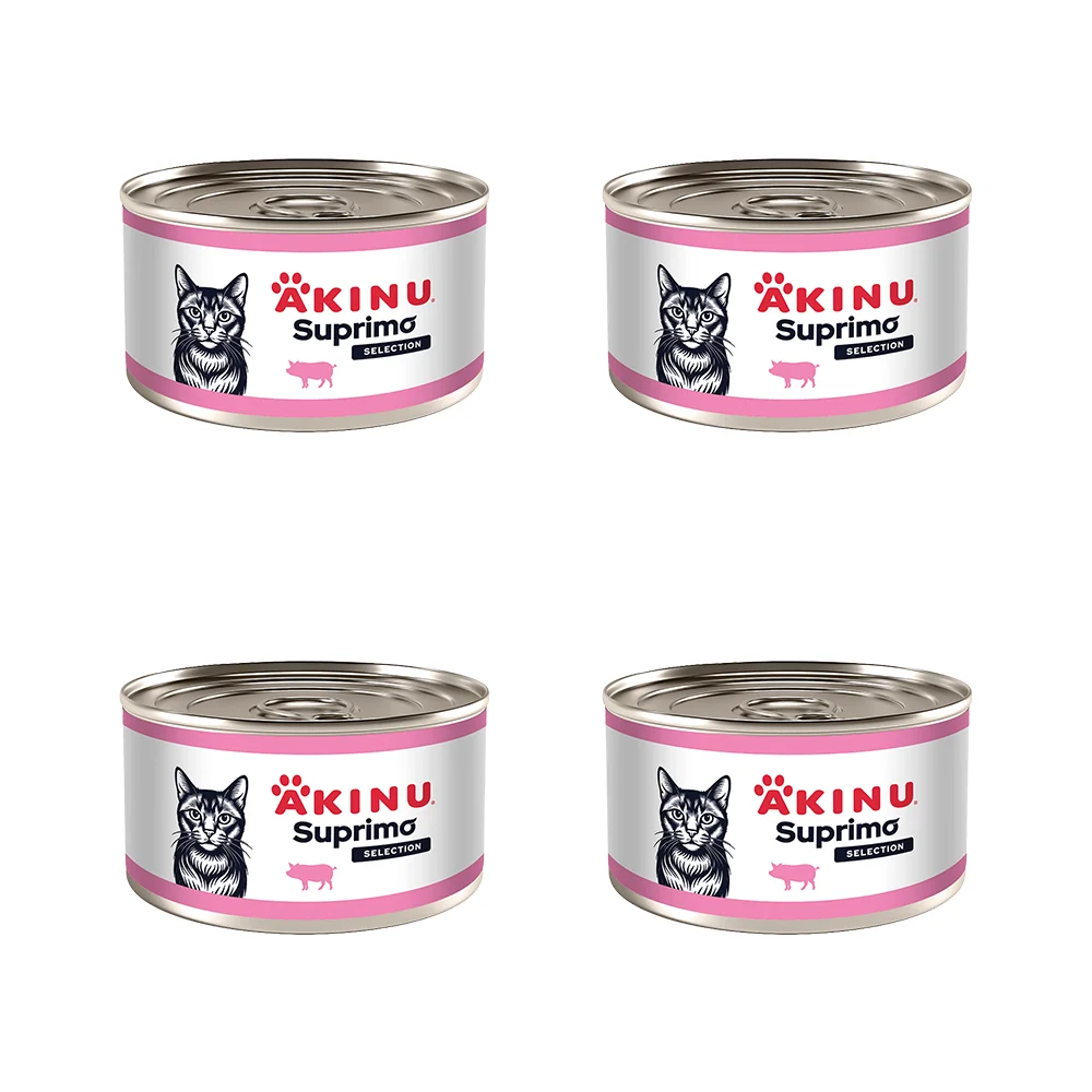 Akinu SUPRIMO SELECTION Vepř. kostky  pro kočky 200 g MTP 4 ks