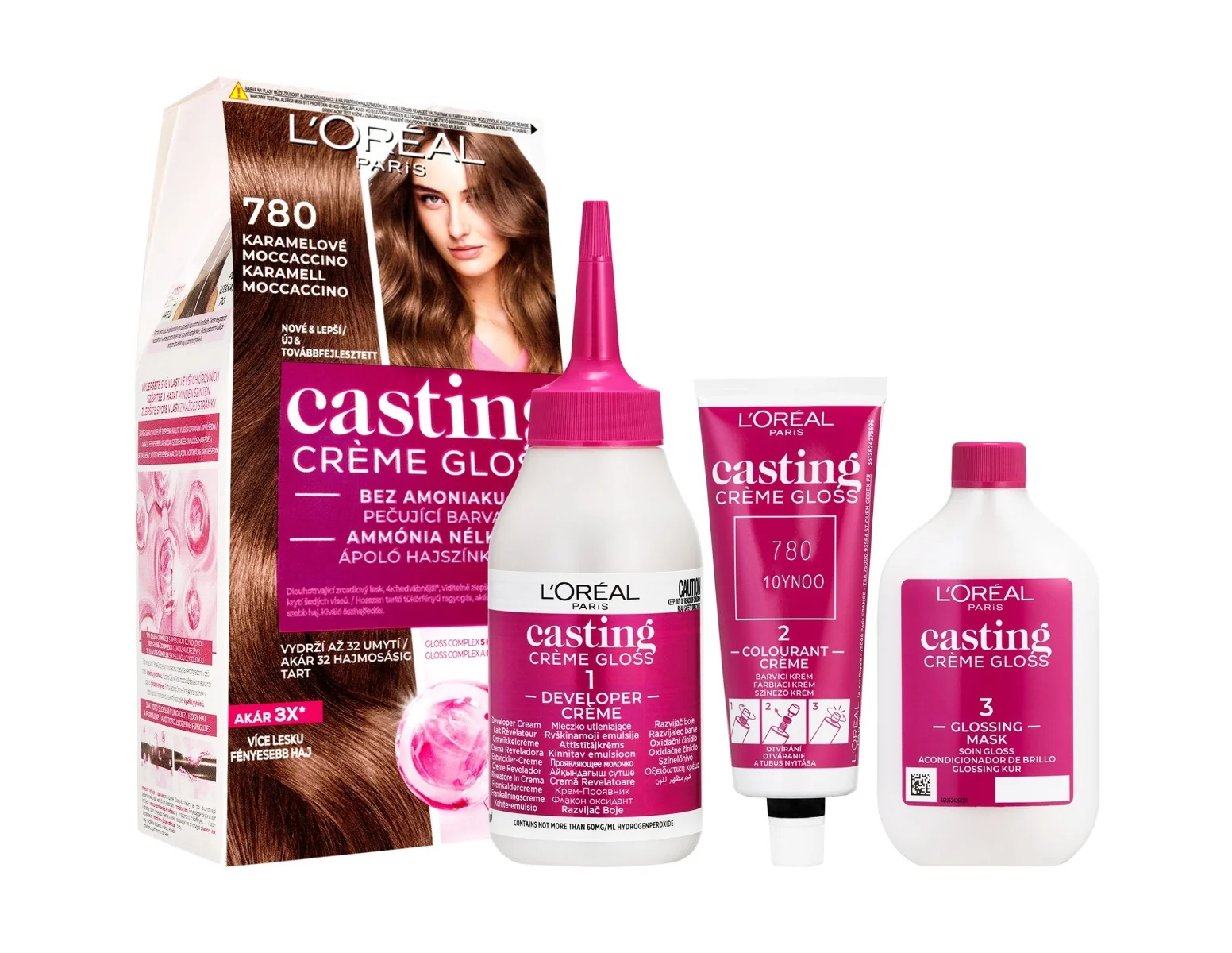 Loréal Paris Casting Creme Gloss 780 karamelové moccaccino barva na vlasy
