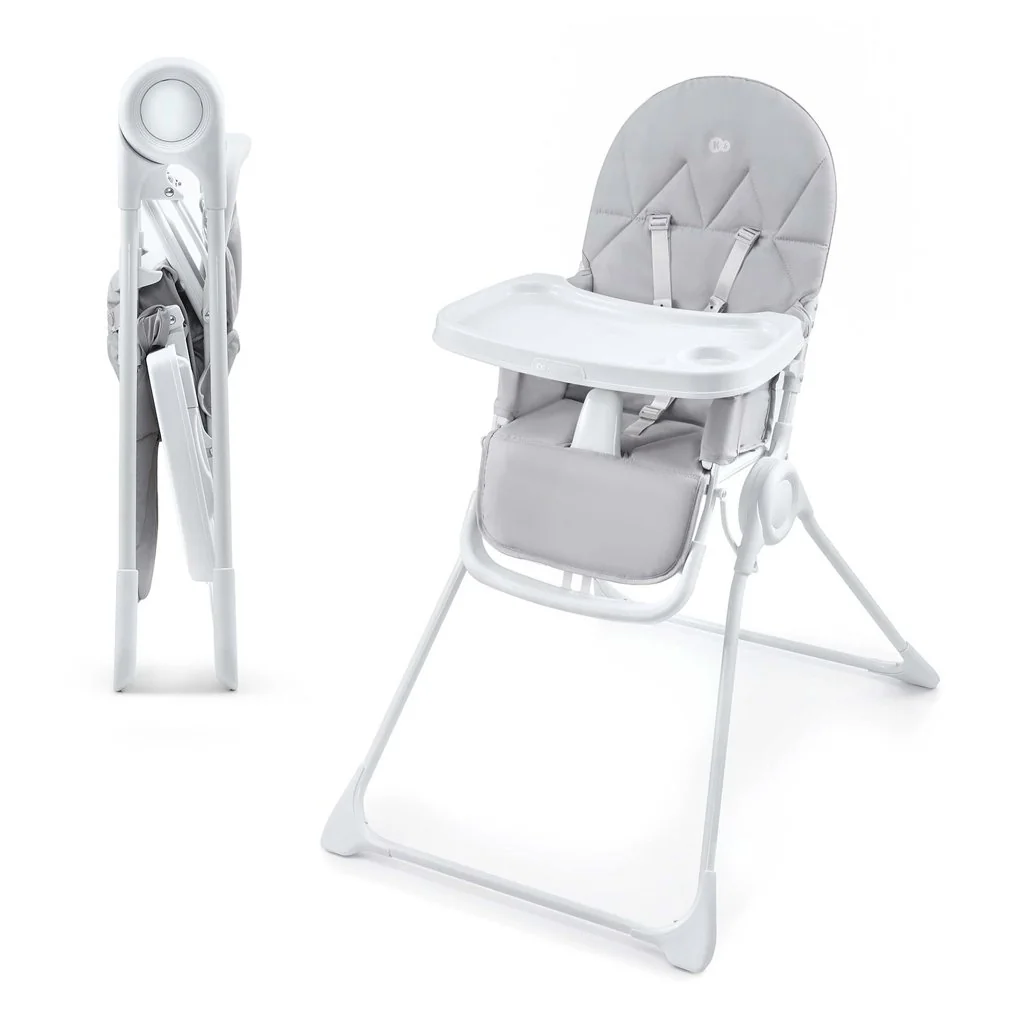 Kinderkraft Židlička jídelní Binci Light Grey