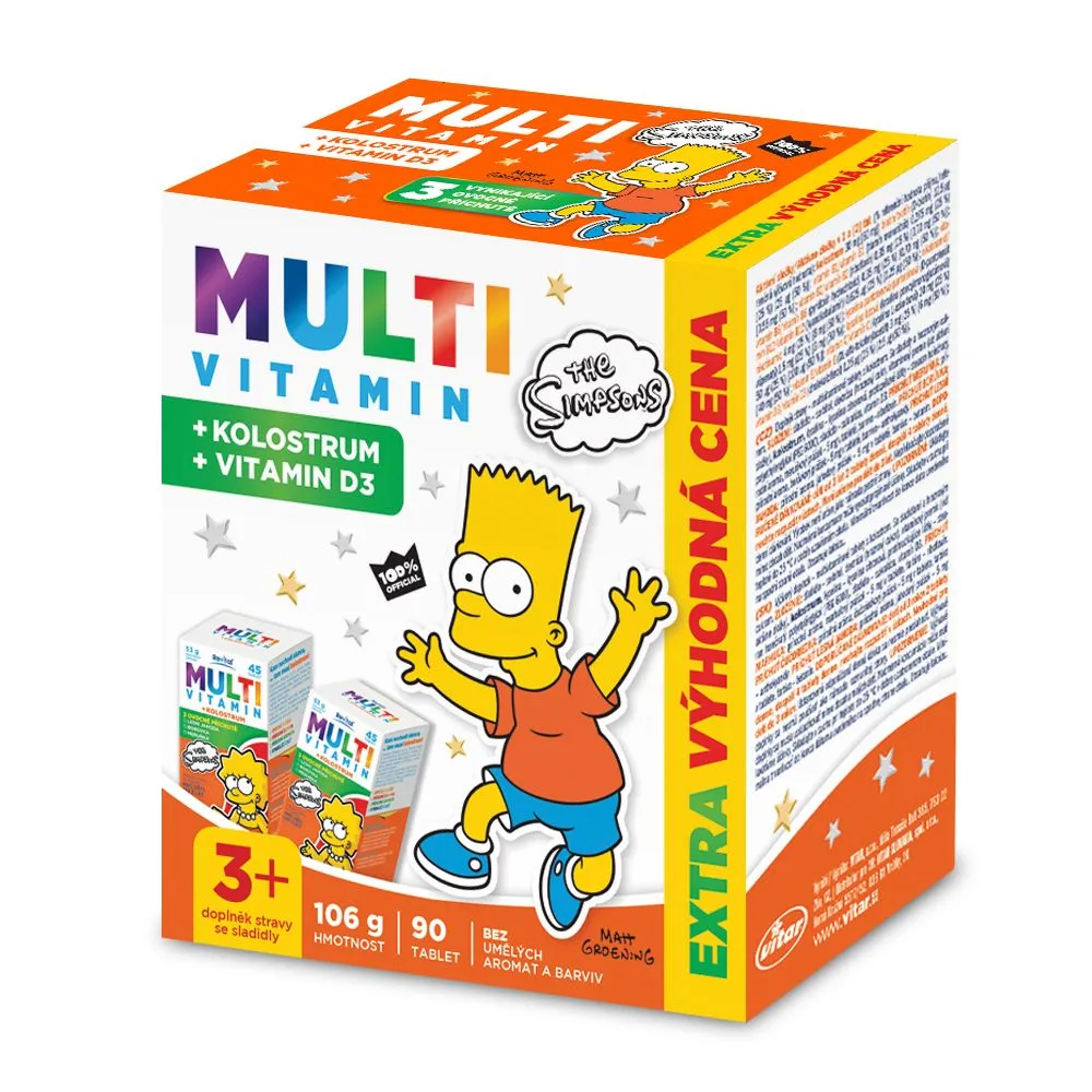 The Simpsons Multivitamin + kolostrum 90 tablet