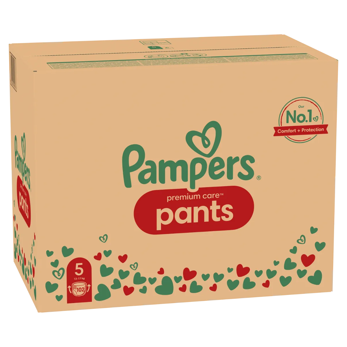 Pampers Premium Care Pants vel. 5 12–17 kg plenkové kalhotky 102 ks