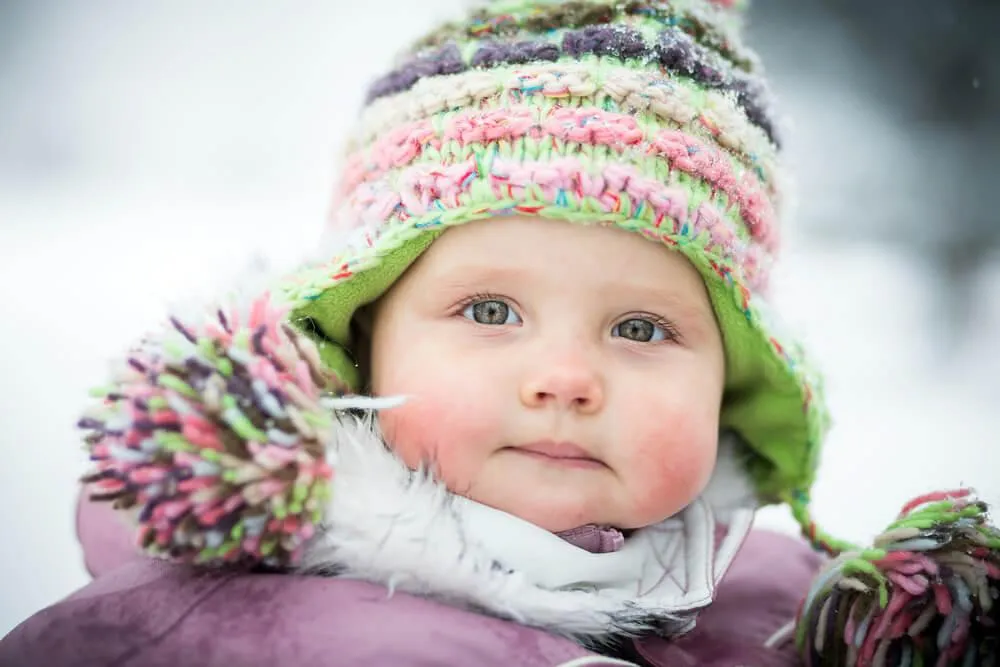Jak pečovat o pokožku miminka v zimě?