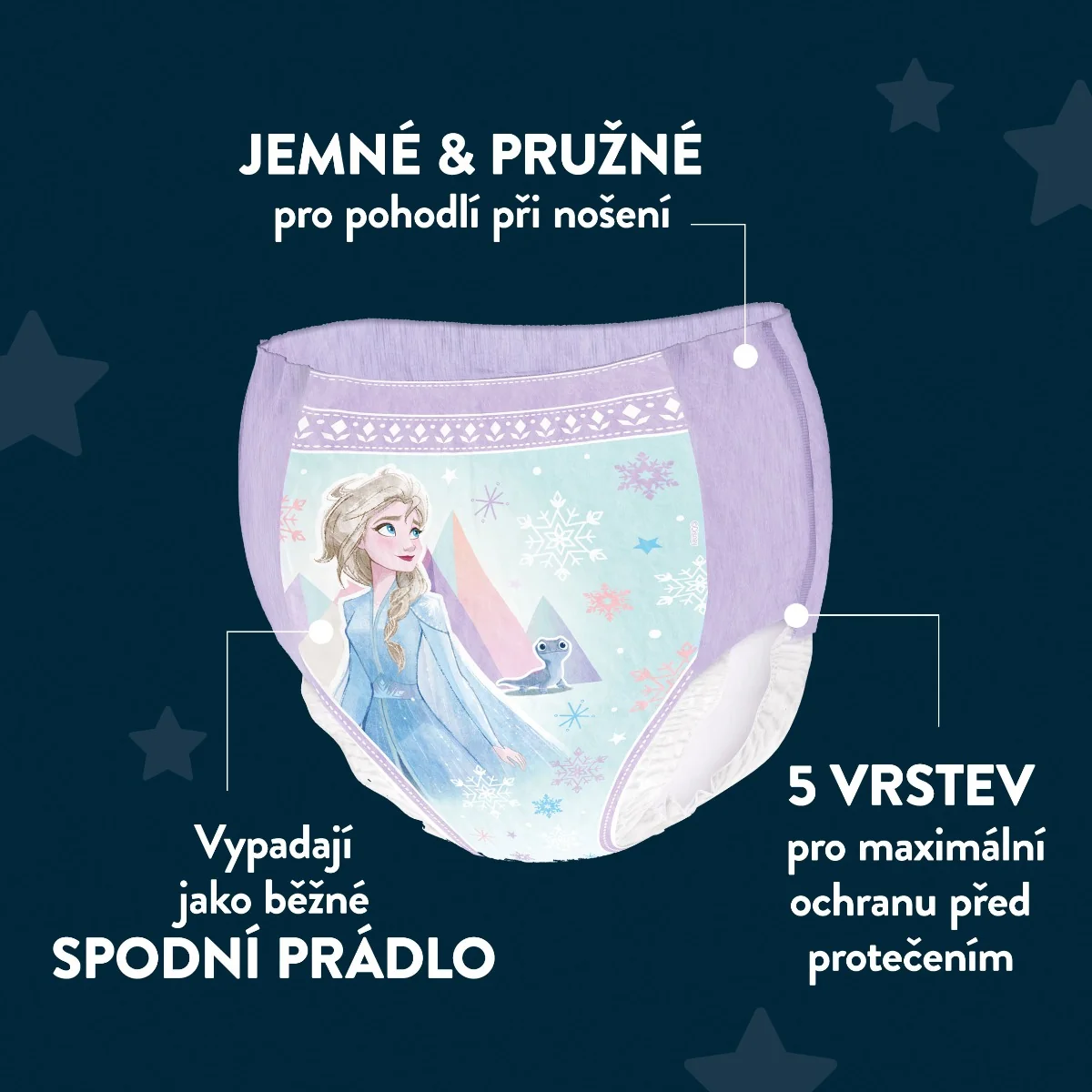 HUGGIES DryNites Girl 4–7 let 17–30 kg absorpční kalhotky 10 ks