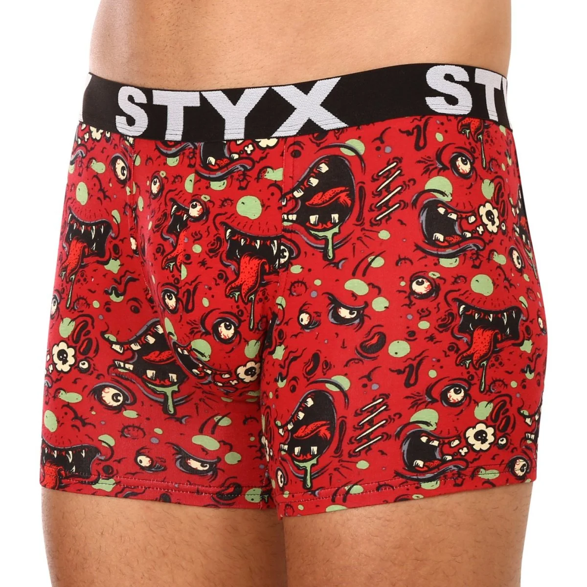 Styx 3PACK pánské boxerky long art sportovní guma vícebarevné (3U13714) M