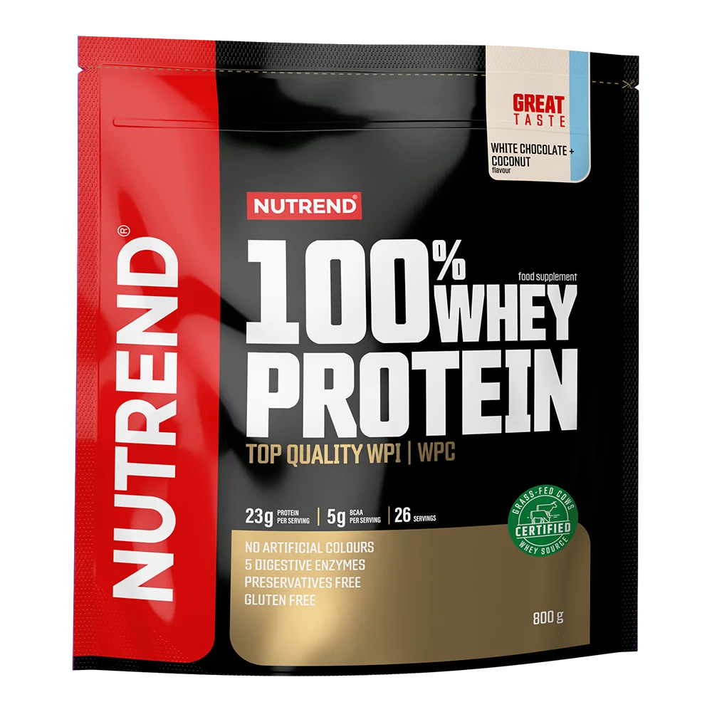 Nutrend 100% Whey Protein white choco + coconut 800 g