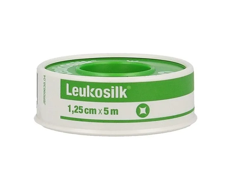 Leukoplast Leukosilk Fixační páska 1,25 cm x 5 m cívka 1 ks