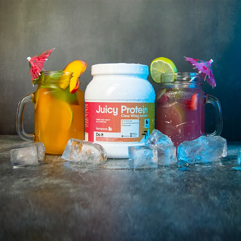 KOMPAVA JUICY Protein,  Mango-Peach  300g /12 dávek