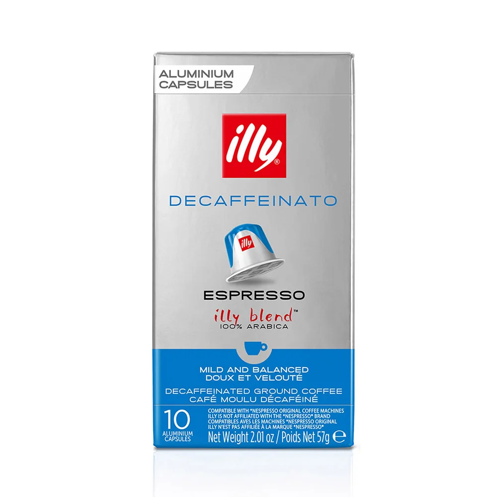 illy Esspreso Decaffeinato kávové kapsle bez kofeinu 10 ks