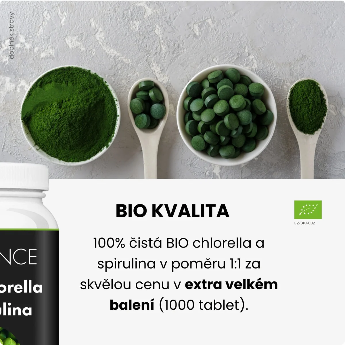 ADVANCE Chlorella + Spirulina BIO 1000 tablet