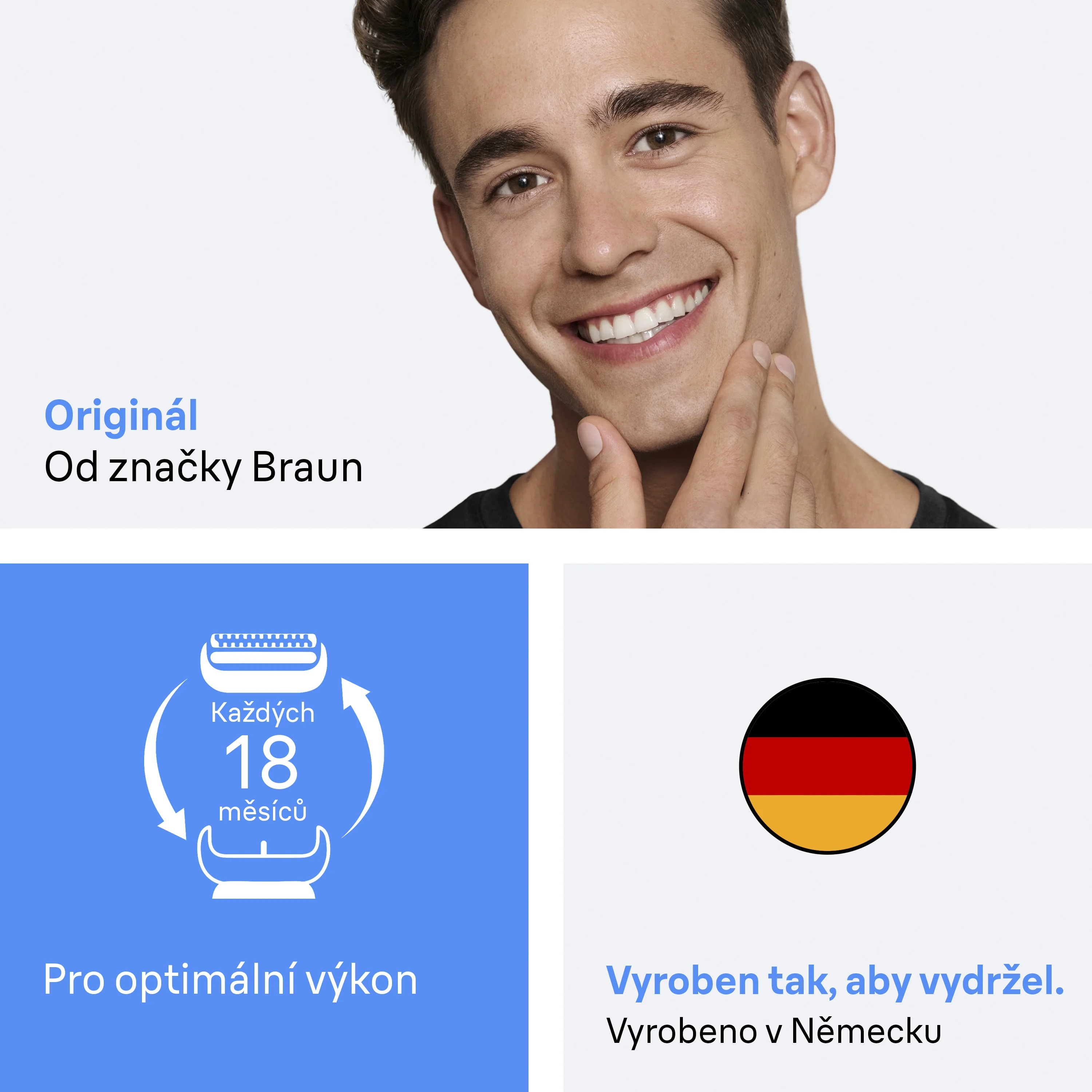 Braun Series 3 21B náhradní hlavice pro elektrický holicí strojek 1 ks
