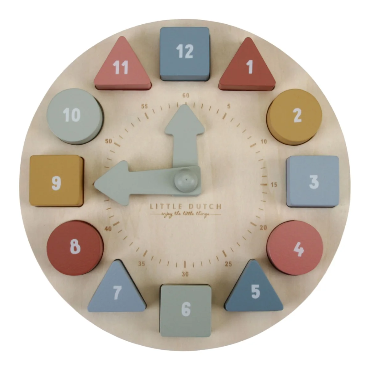 Little Dutch Hodiny s puzzle kostkami dřevěné