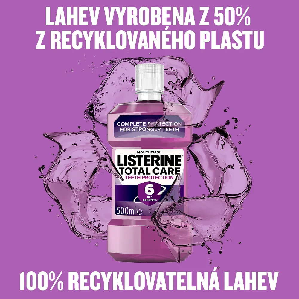 Listerine Total Care Teeth Protection ústní voda 500 ml