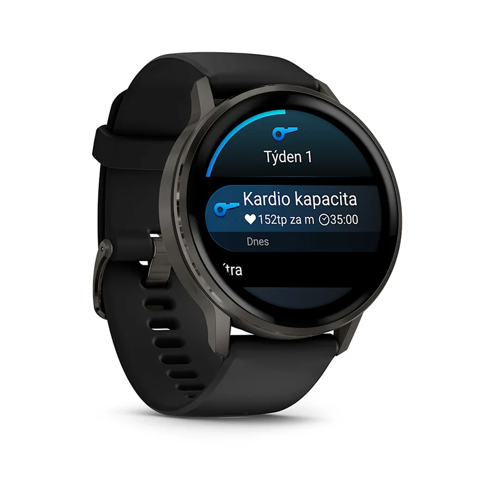 Garmin Venu 4 45 mm chytré hodinky Slate/Black Silicone