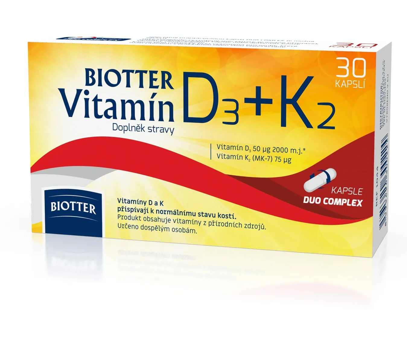 Biotter Vitamín D3 + K2 30 kapslí