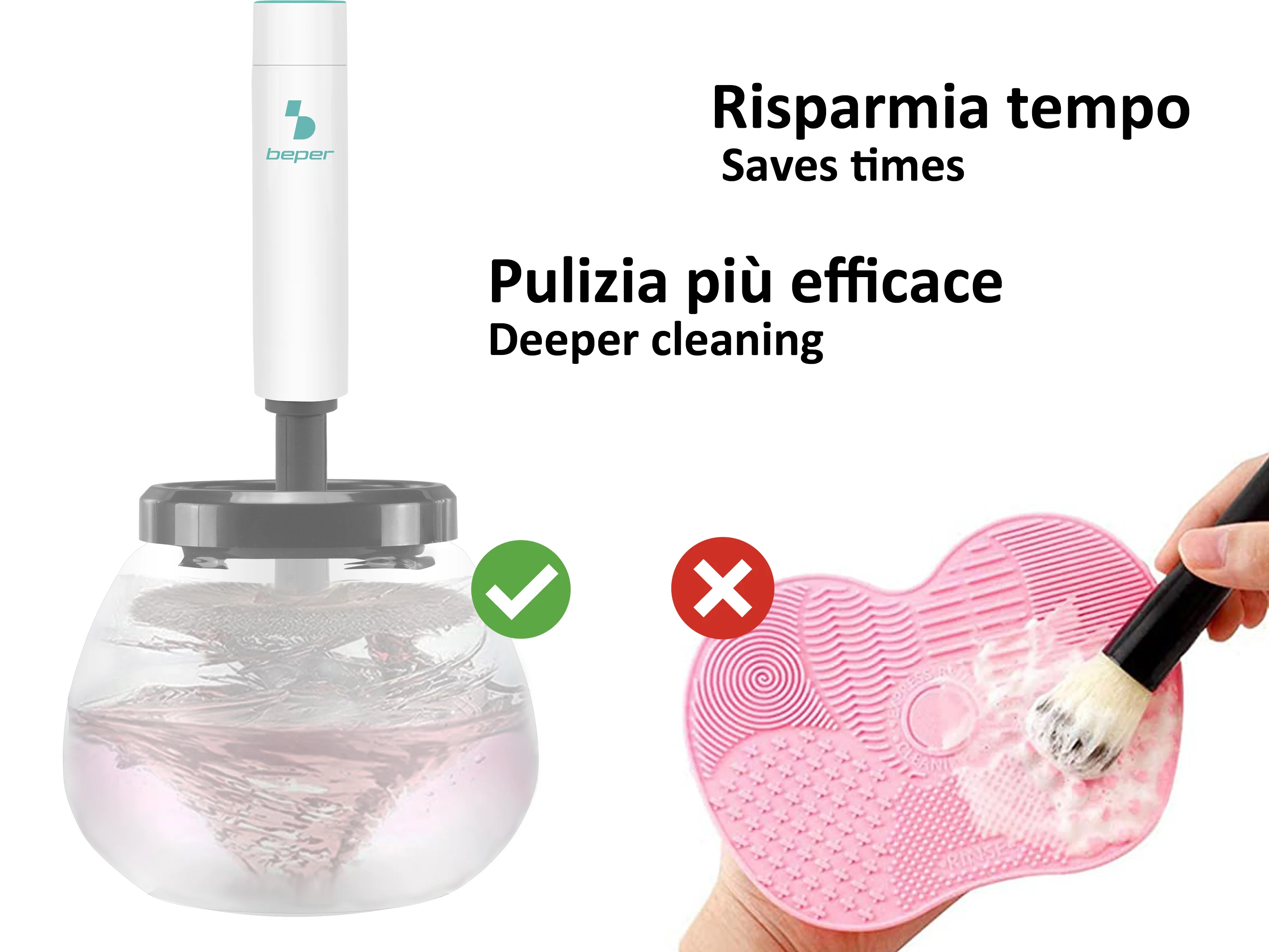 Beper P302VIS060 automatický čistič kosmetických štětců
