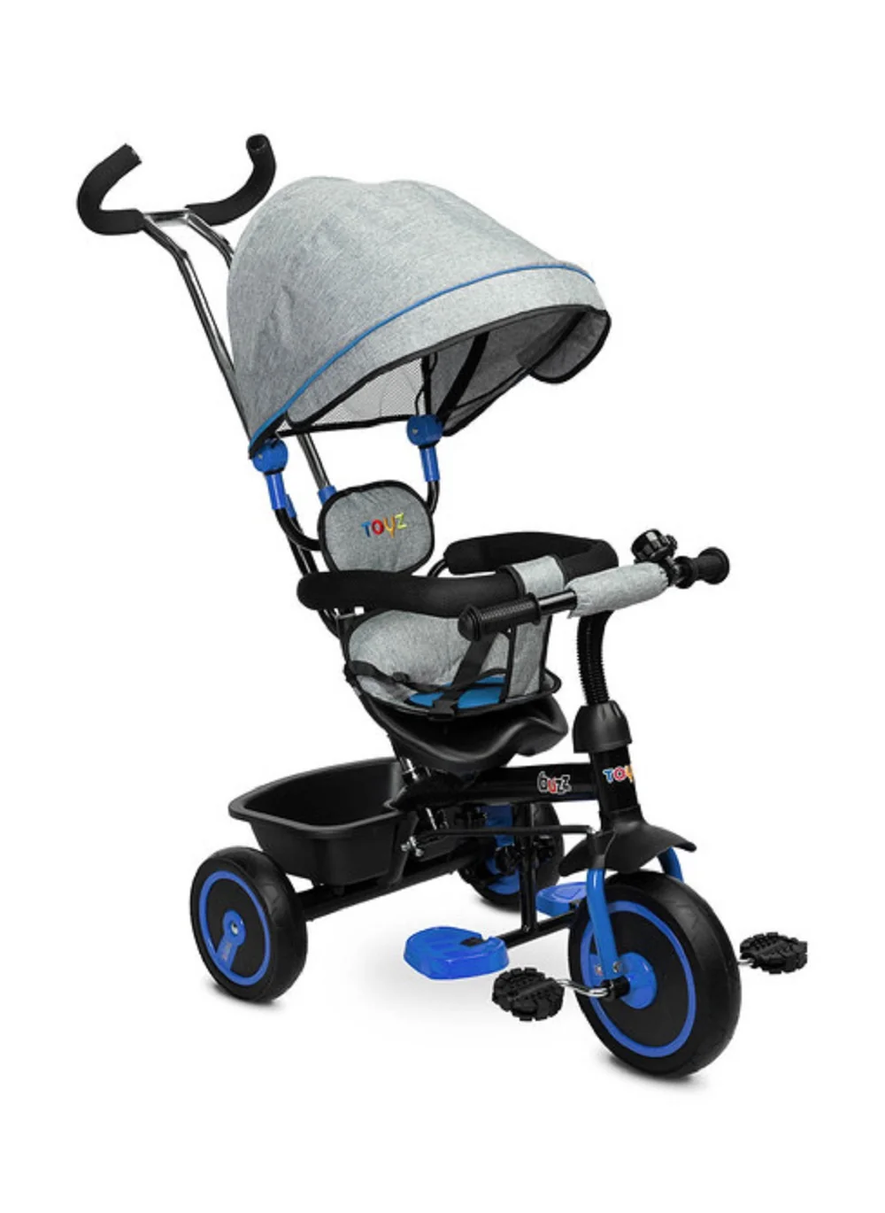 Toyz Tříkolka Buzz, šedá, modrá
