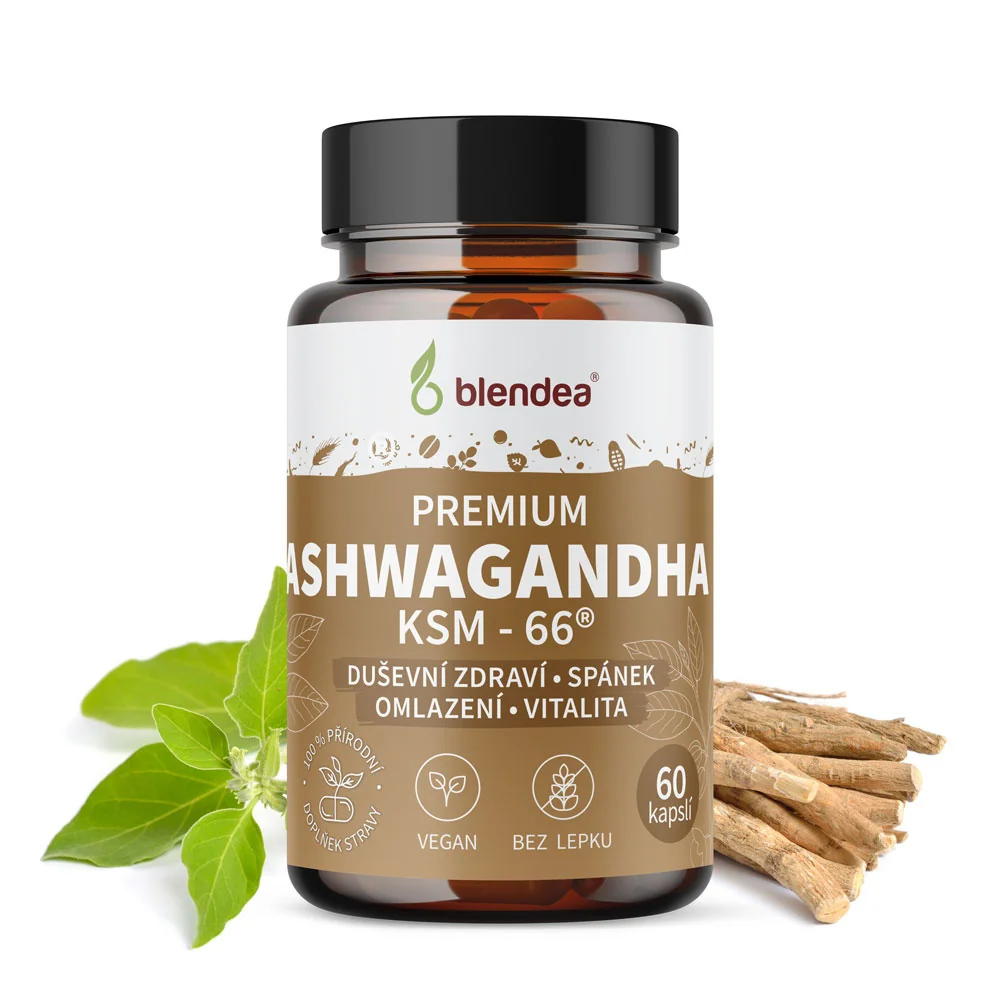 Blendea Ashwagandha KSM-66 60 kapslí