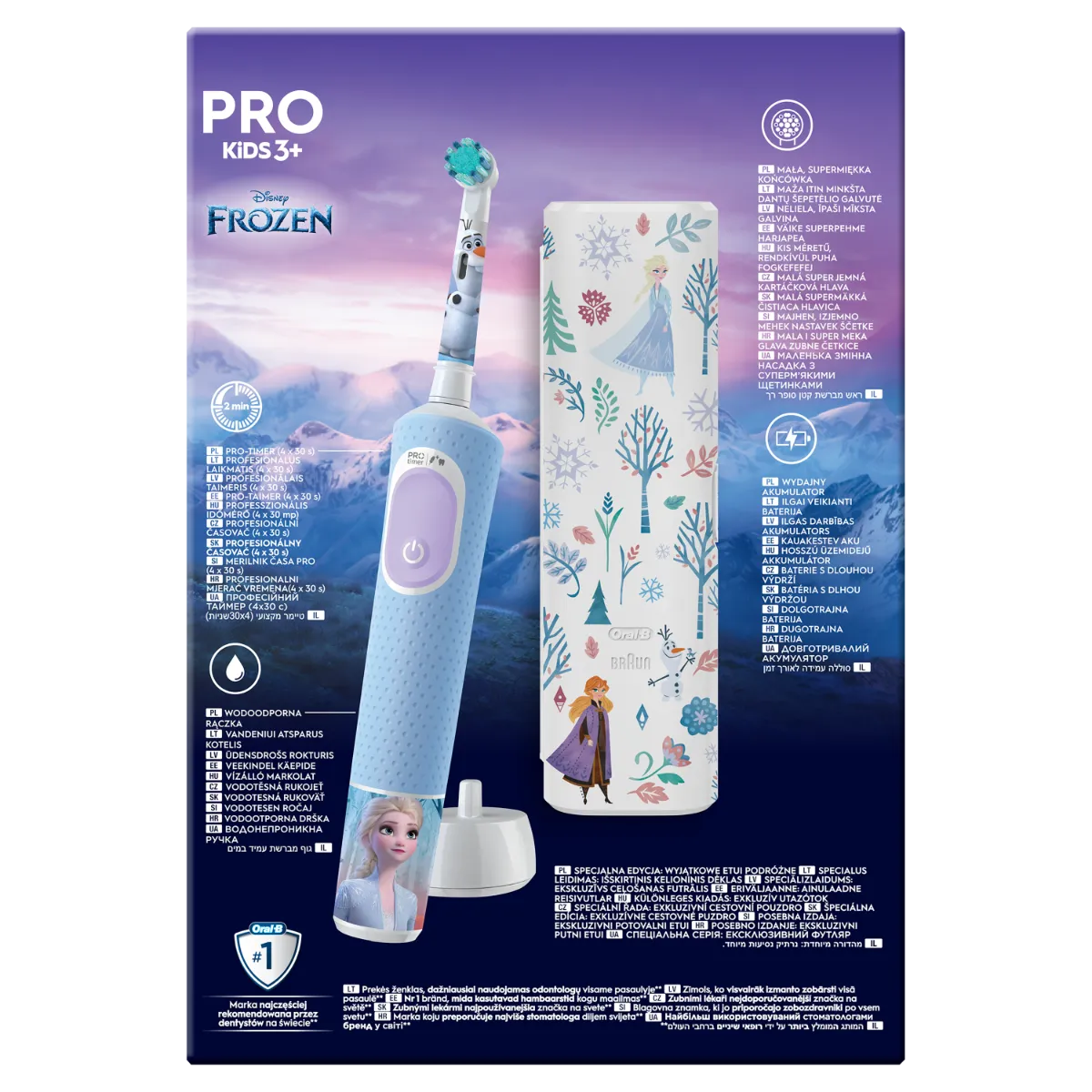 Oral-B Vitality PRO Kids Frozen elektrický zubní kartáček+pouzdro