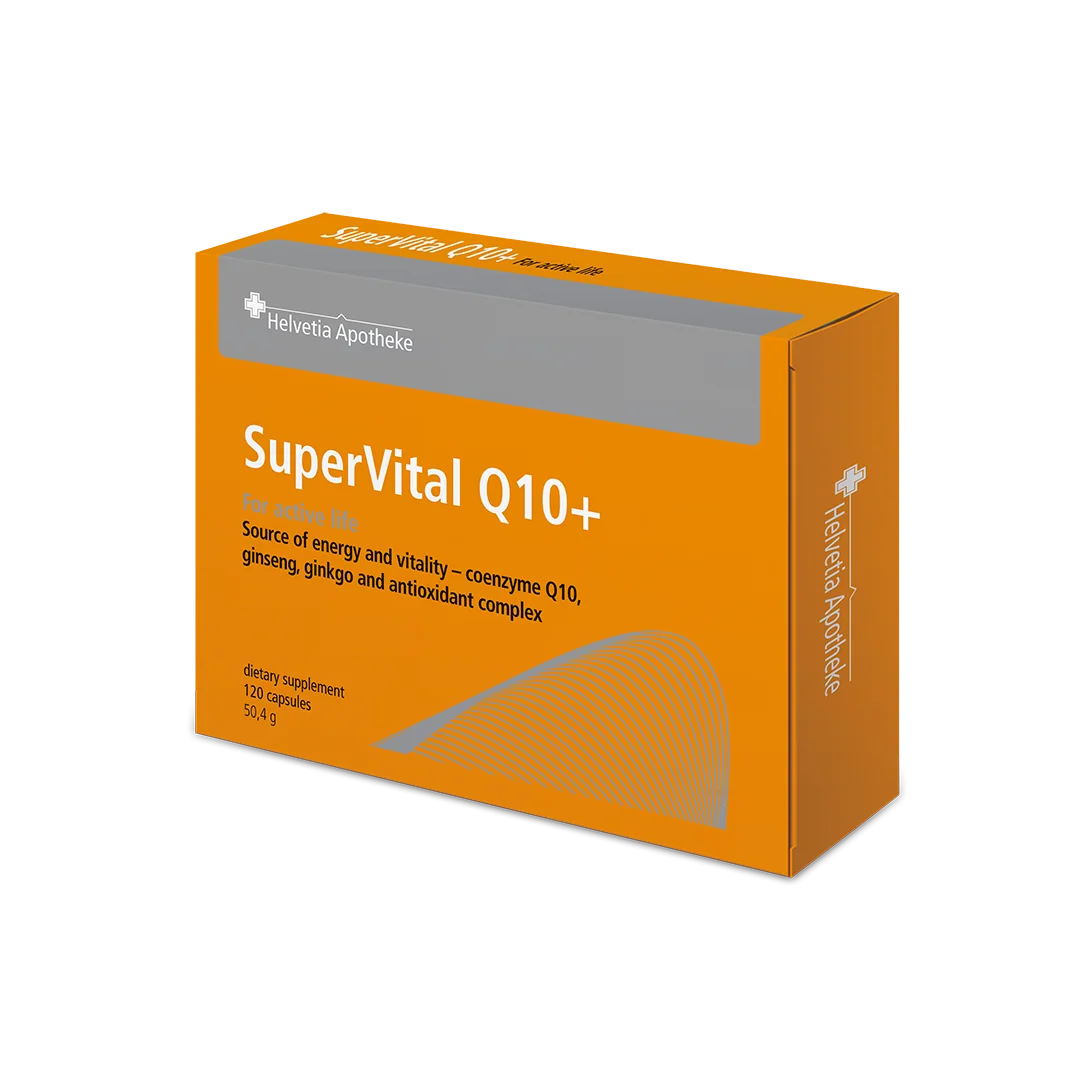 Helvetia Apotheke SuperVital Q10+ 120 kapslí