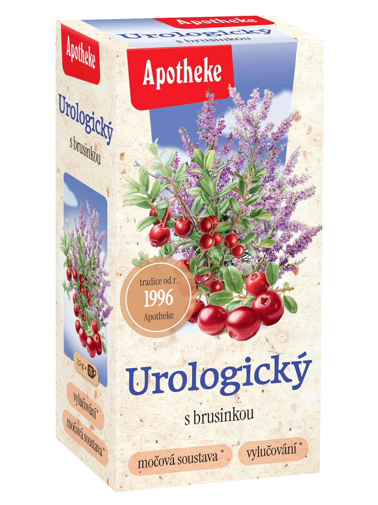 Apotheke Urologický čaj s brusinkou 20x1,5 g