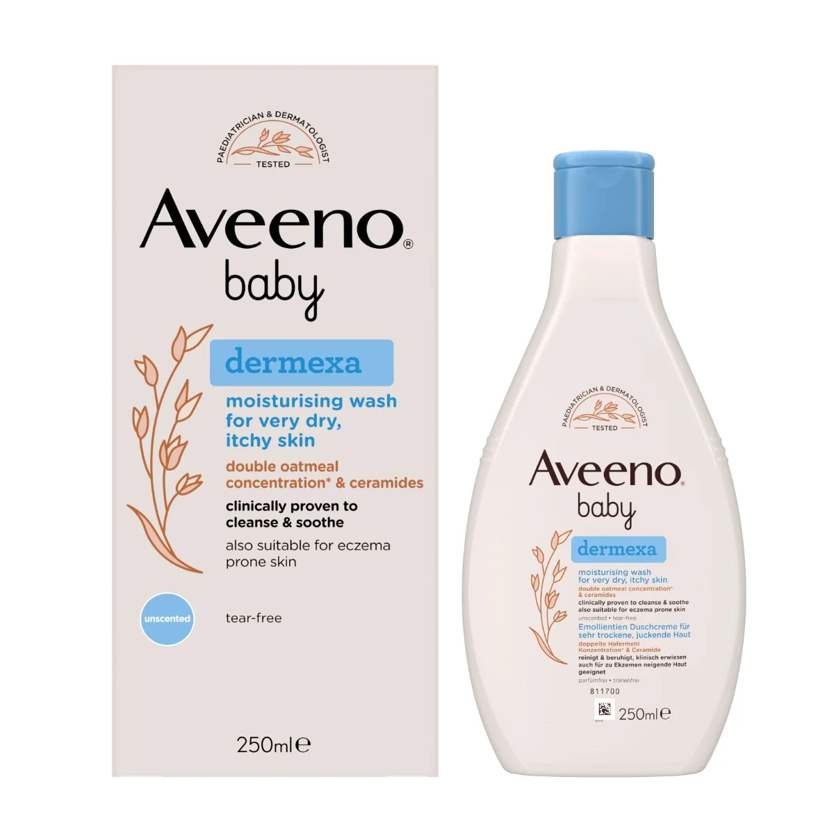 Aveeno Baby Dermexa Hydratační mycí gel 250 ml