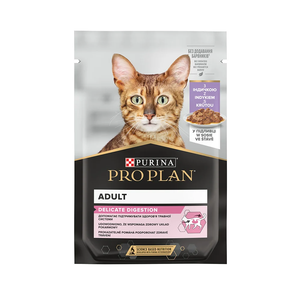 Purina PRO PLAN Delicate Digestion krůta ve šťávě kapsička pro kočky 85 g