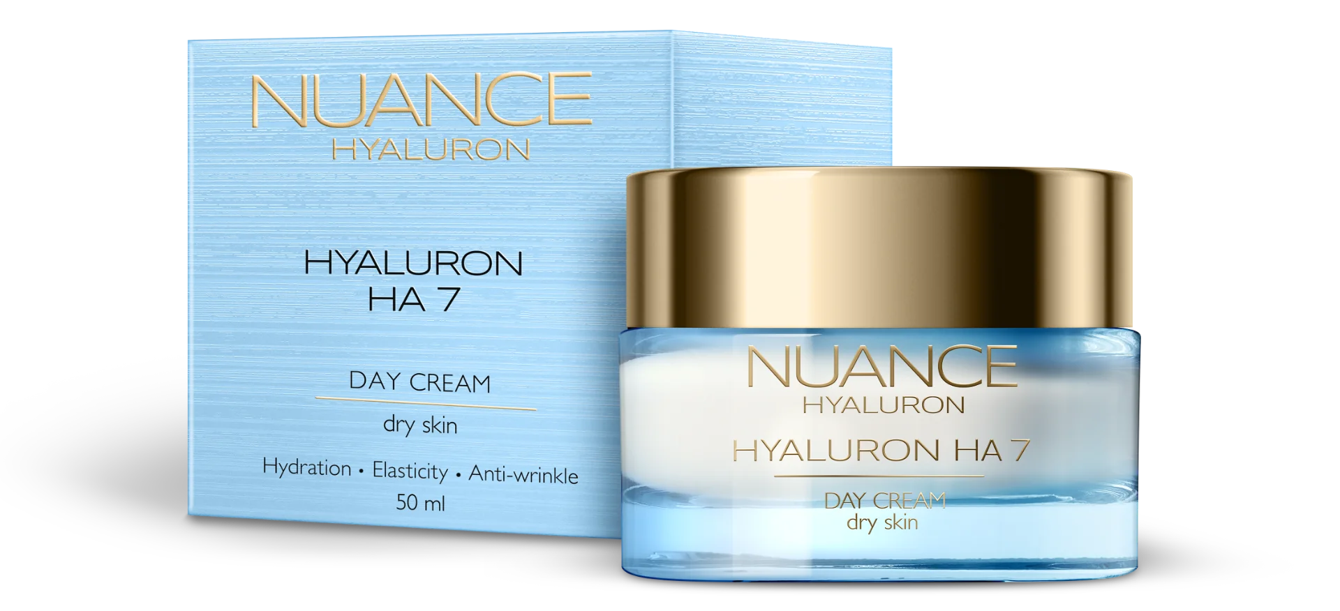 NUANCE Hyaluron HA7 Denní krém pro suchou pleť 50 ml