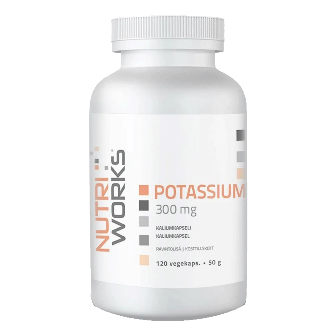 NutriWorks Potassium 300mg - 120 kapslí