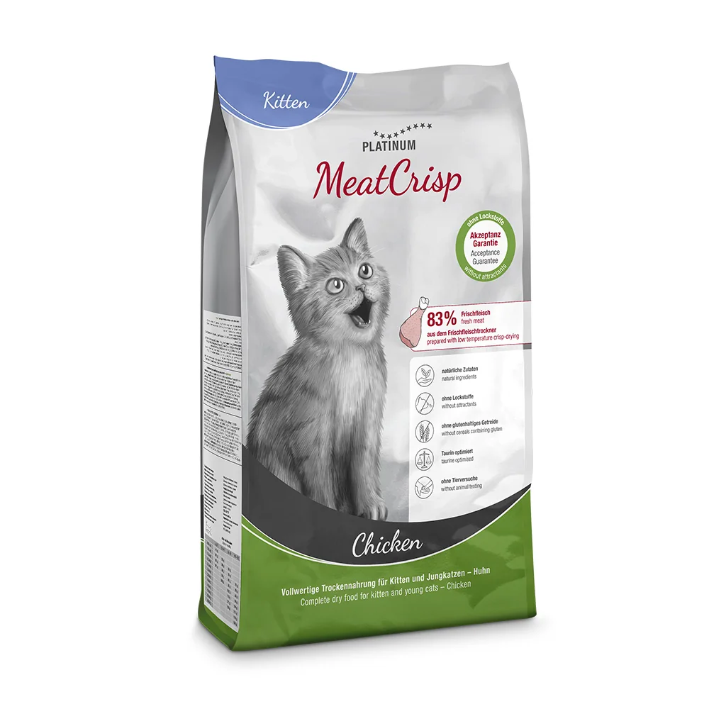 Platinum MeatCrisp Kitten Chicken - Kuře pro koťata 3 kg 