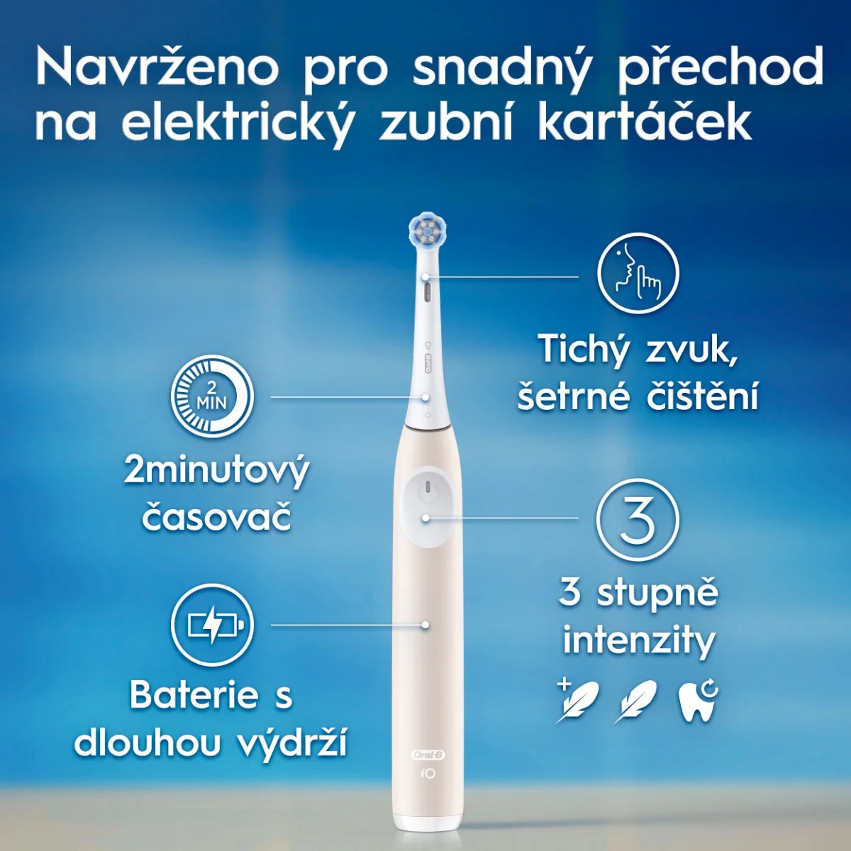 Oral-B iO 2 elektrický zubní kartáček růžový