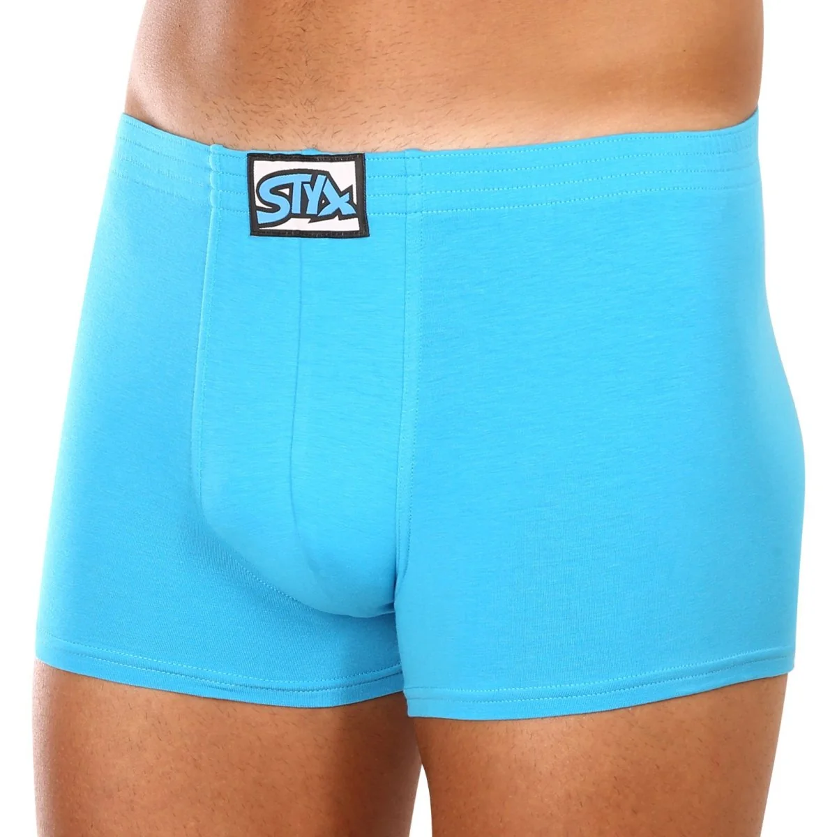 Styx 3PACK pánské boxerky klasická guma světle modré (3Q1169) M