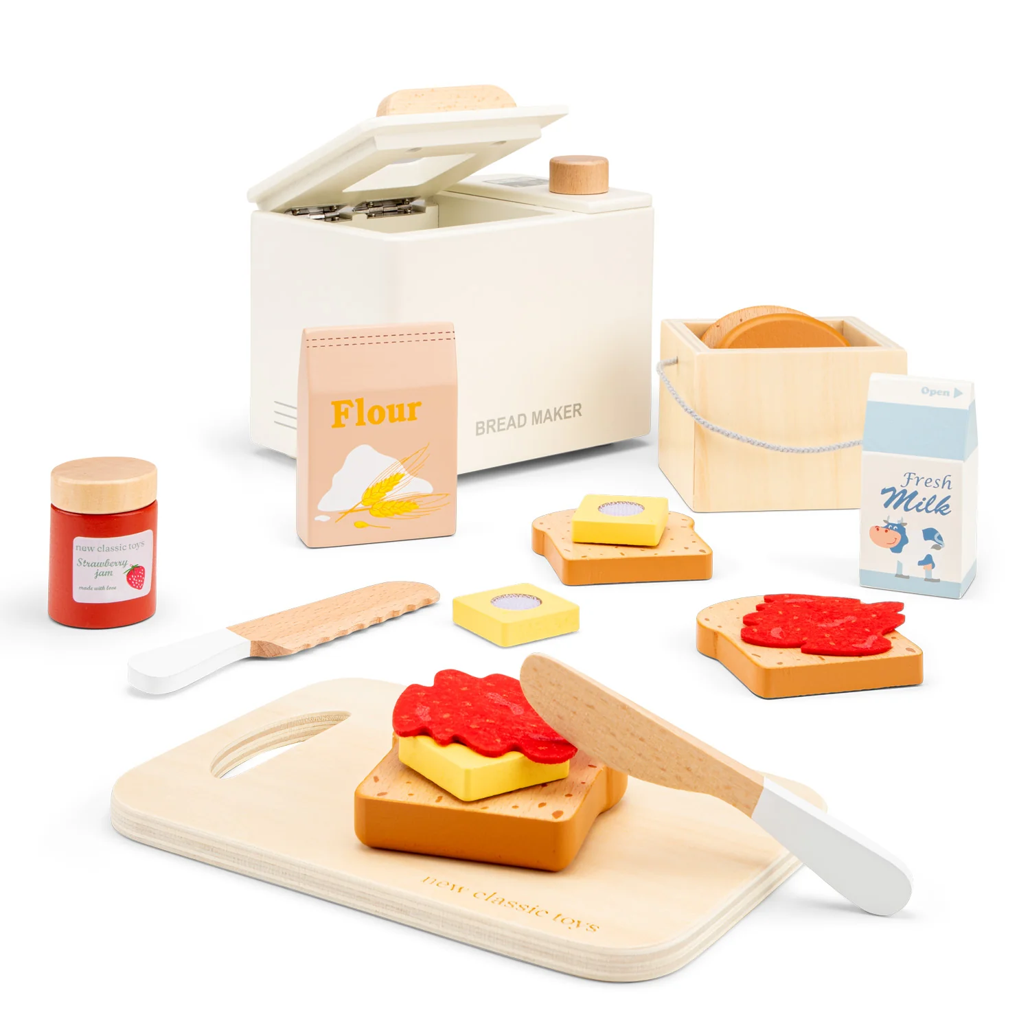New Classic Toys Dřevěná pekárna na chleba s doplňky