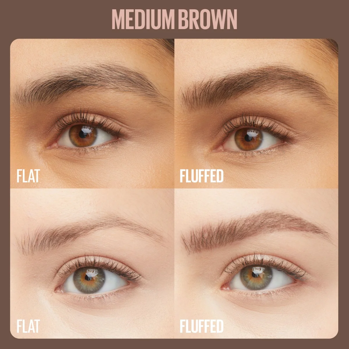 Maybelline Superfluff 257 Medium Brown gel na obočí 5 ml