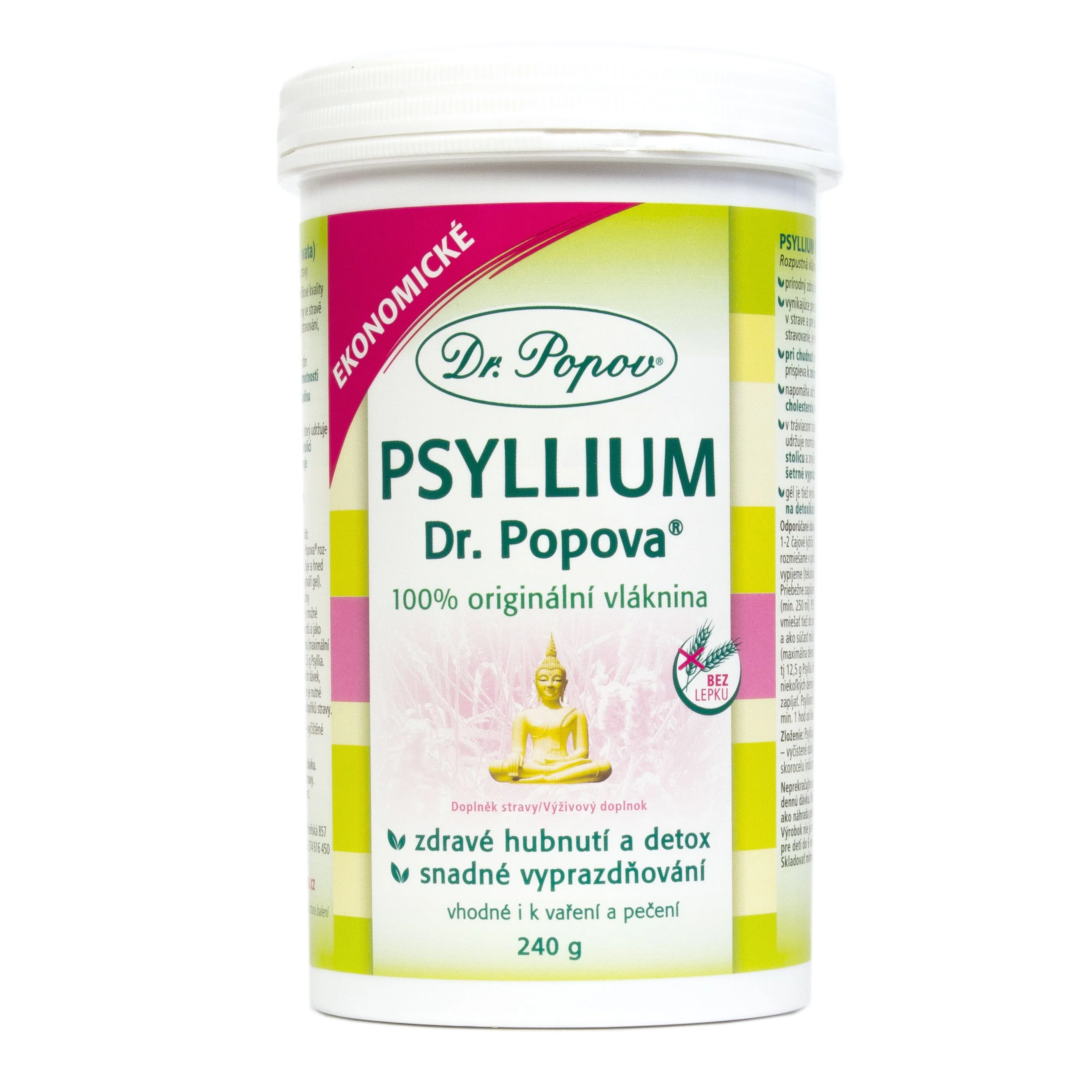Dr. Popov Psyllium indická rozpustná vláknina 240 g