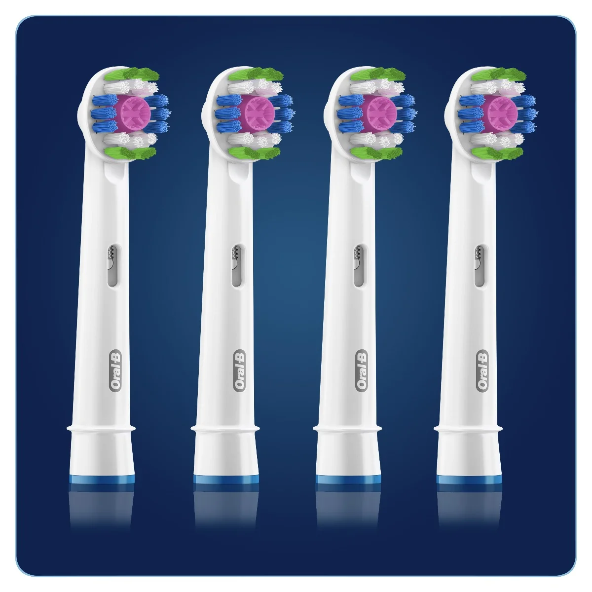 Oral-B EB18-4 3D White náhradní hlavice s Technologií CleanMaximiser 4 ks