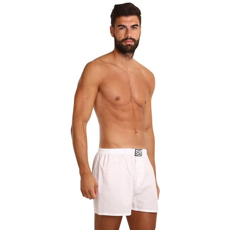 Styx Pánské trenky klasická guma bílé (A1061)  XL