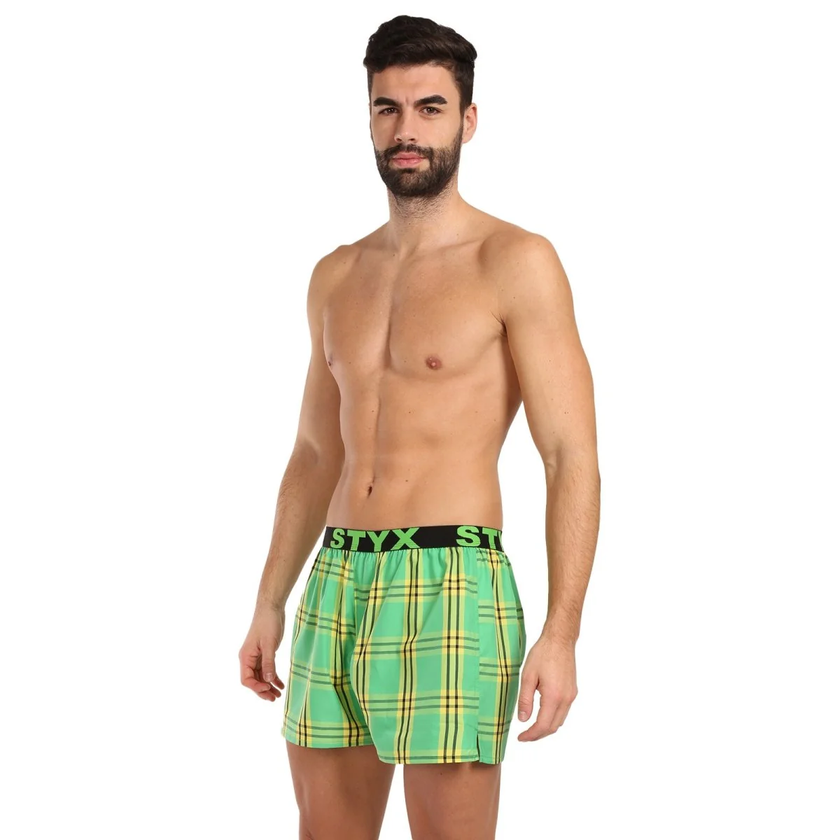 Styx Pánské trenky sportovní guma vícebarevné (B1011/2) XXL