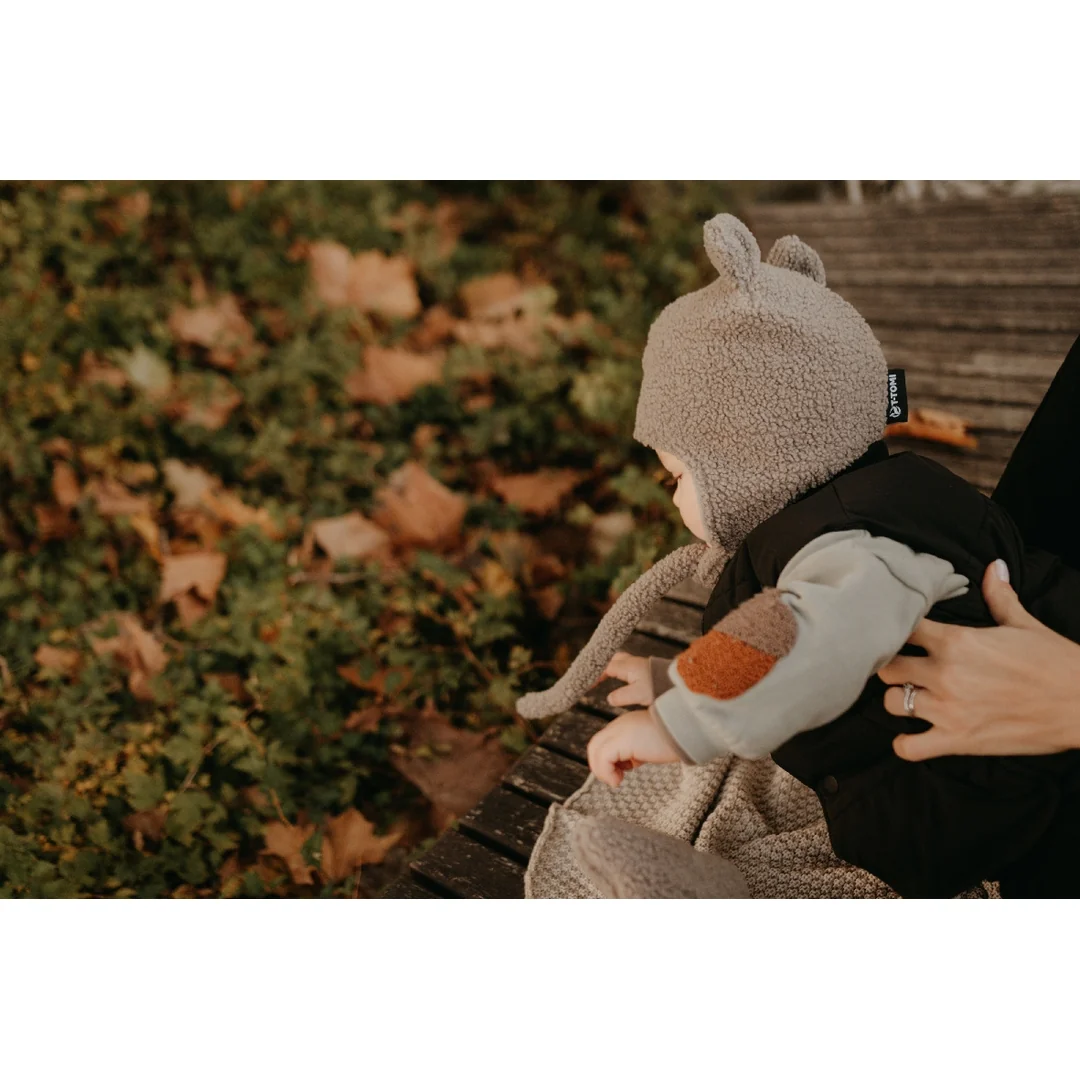 T-tomi Cap TEDDY Grey (3-6 měsíců)