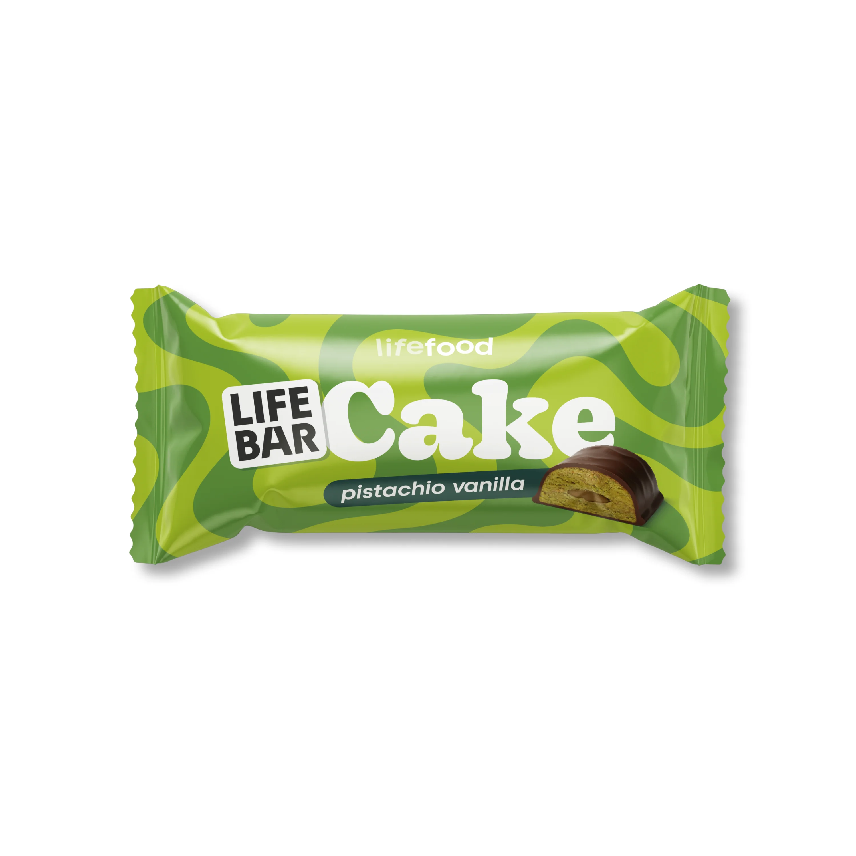 LifeFood Lifebar Cake pistacie a vanilka BIO tyčinka 35 g