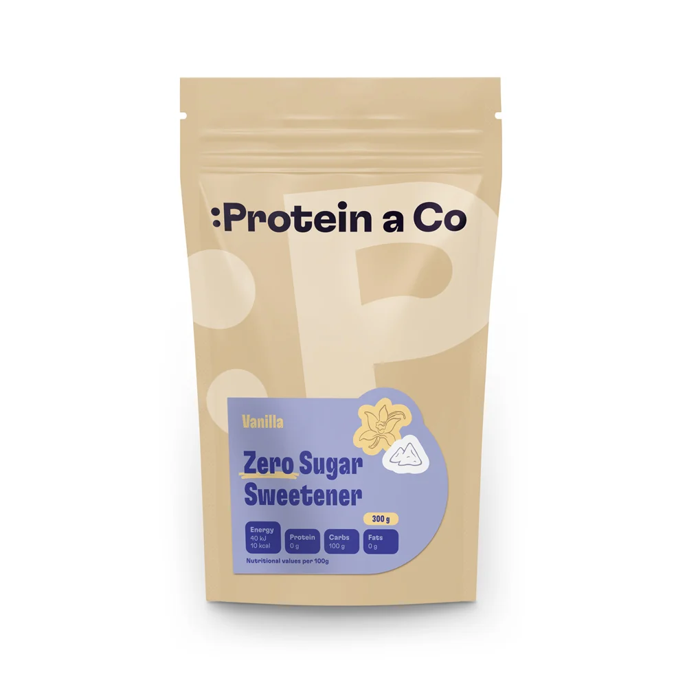Protein a Co Sladidlo ochucené Zero sugar 300 g Vanilla