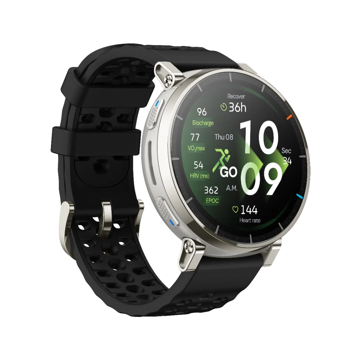 Amazfit Active 3 Premium chytré hodinky Apex Silver