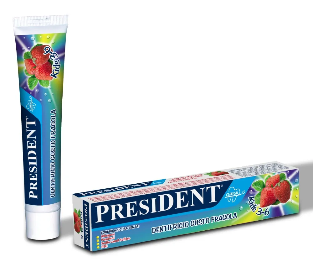 President Zubní pasta pro děti jahoda 3-6 let 50 ml