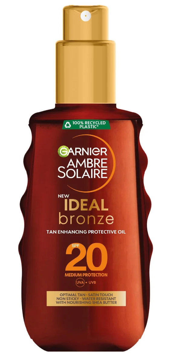 Garnier Ambre Solaire Ideal Bronze Opalovací olej podporující opálení SPF20 150 ml