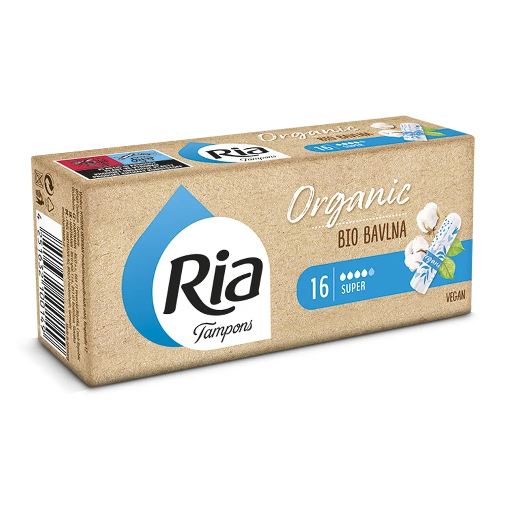 Ria Organic Super tampony 16 ks
