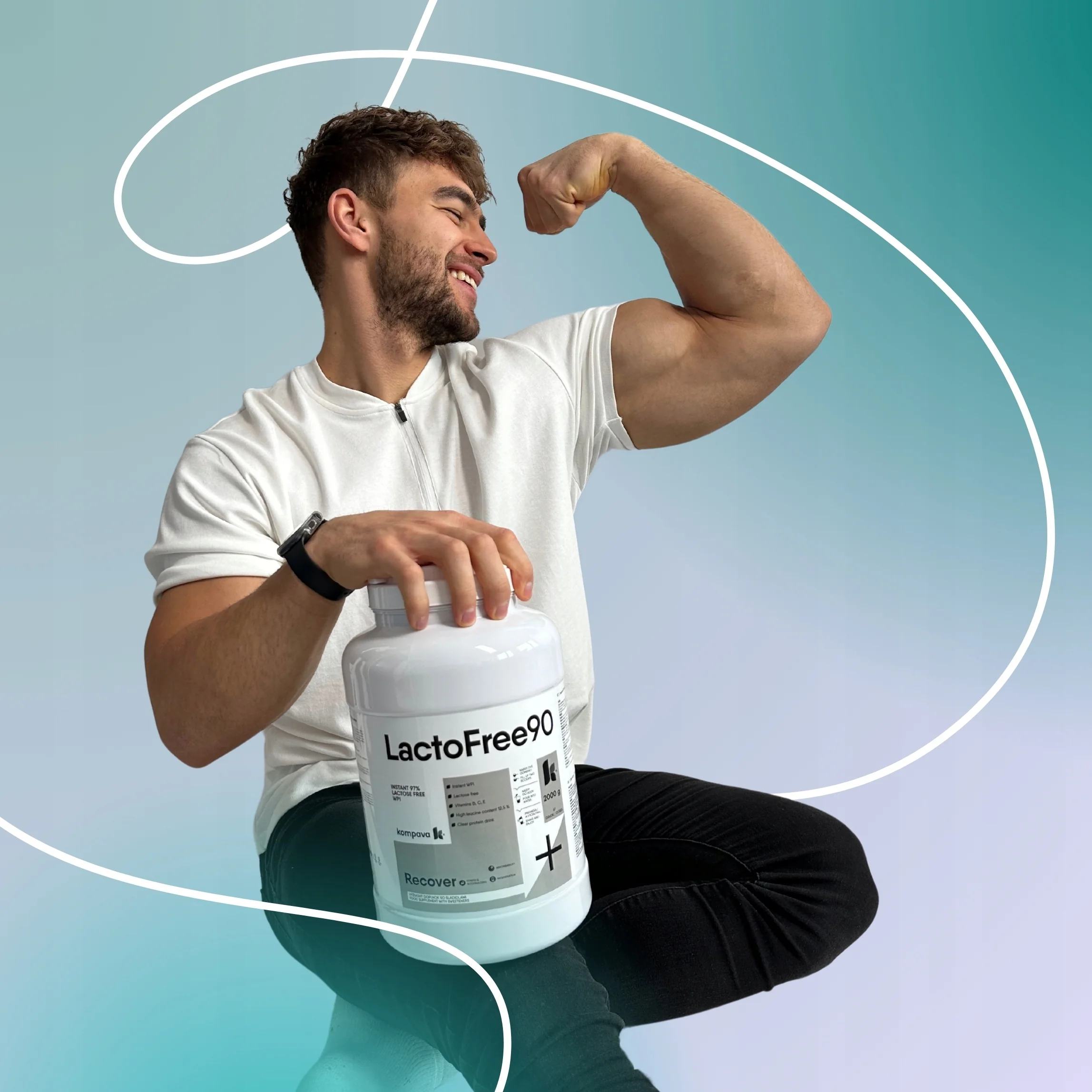 KOMPAVA LactoFree 90 vanilka 1000g