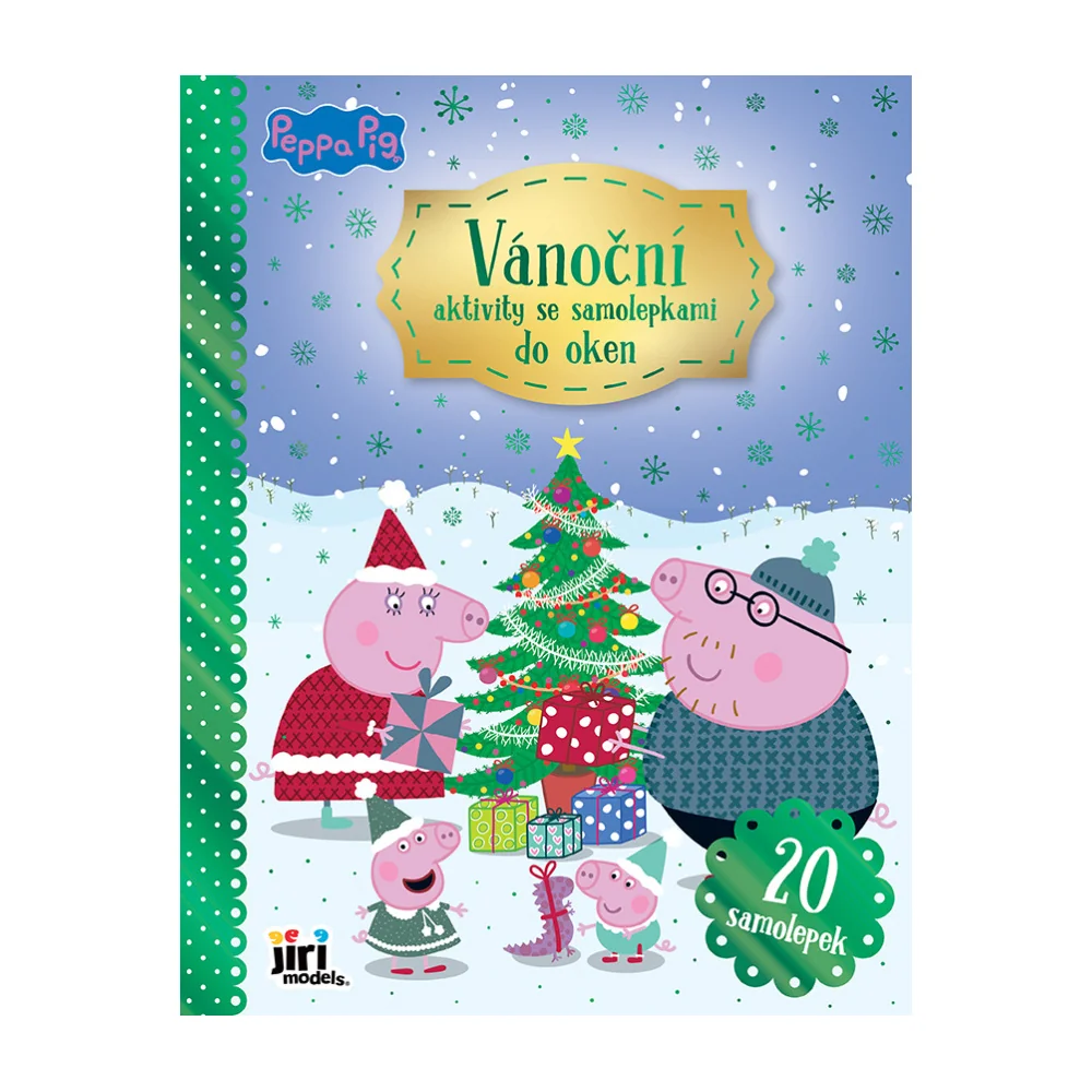 JIRI MODELS Vánoční aktivity se samolepkami do oken Prasátko Peppa 1 ks