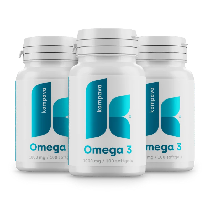 KOMPAVA Omega-3 mastné kyseliny 1000 mg 100 kapslí
